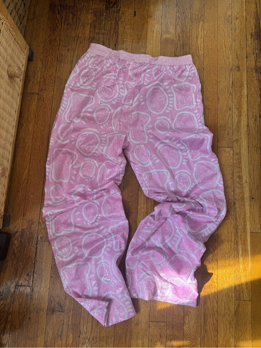 Patrick Church Pink Patterned Lounge Pants